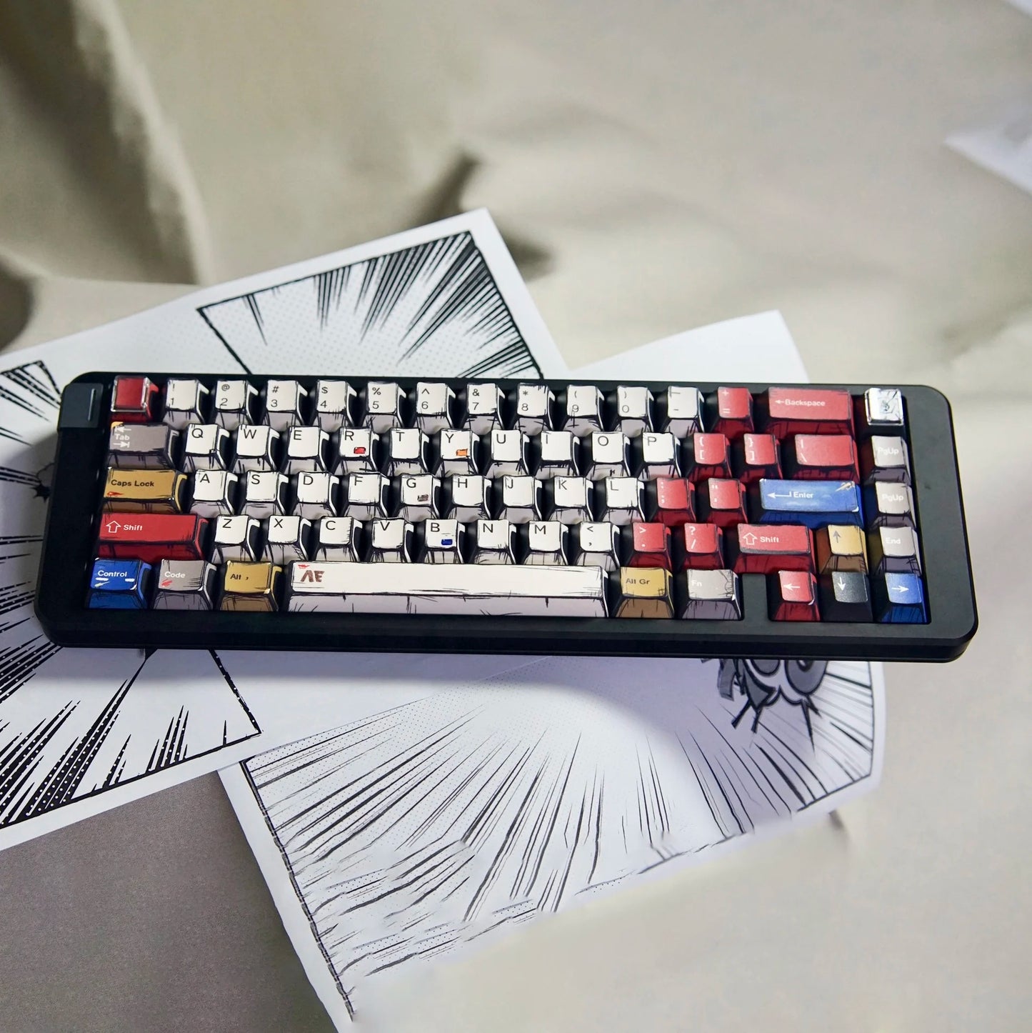Multicolor Comic Keycaps