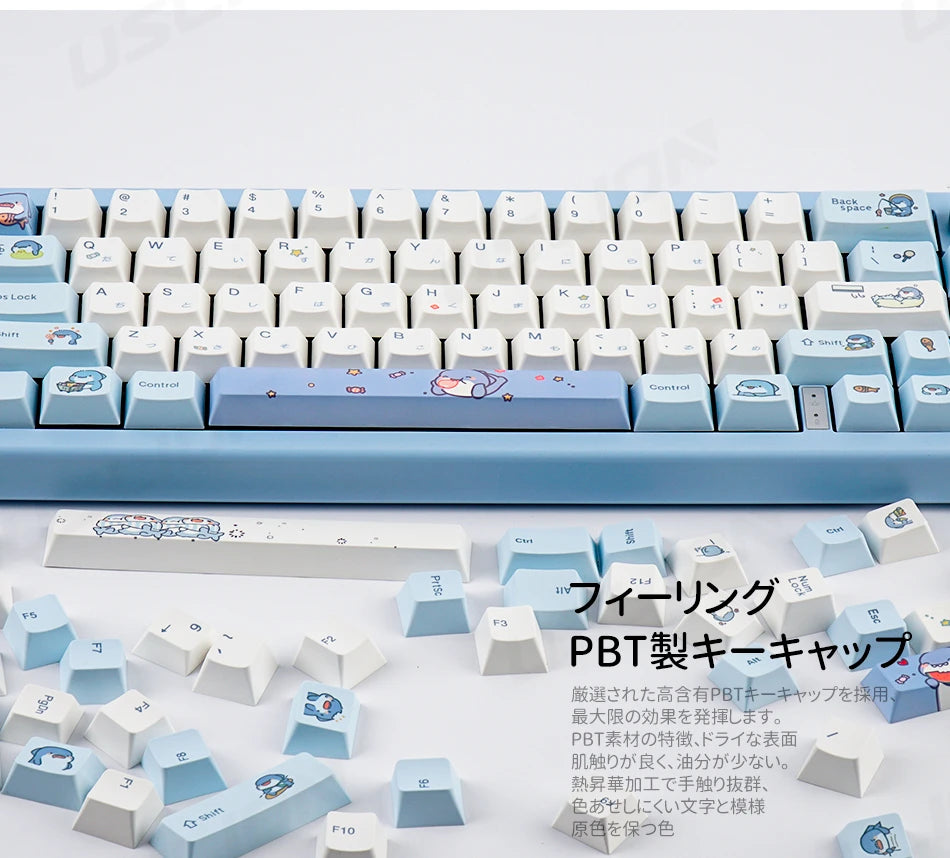Blue Skarkbite Keycaps