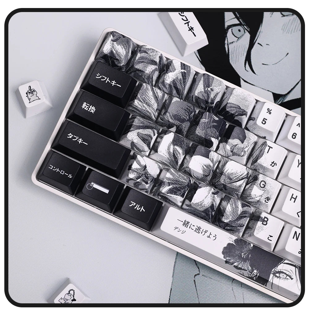 Chainsaw Man Anime Keycaps