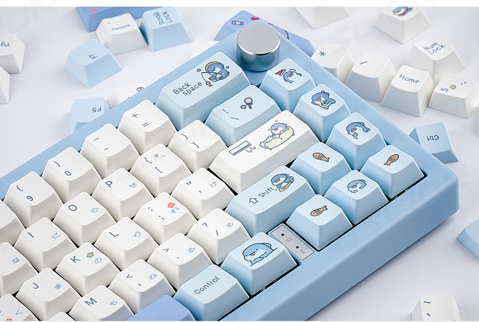 Blue Skarkbite Keycaps