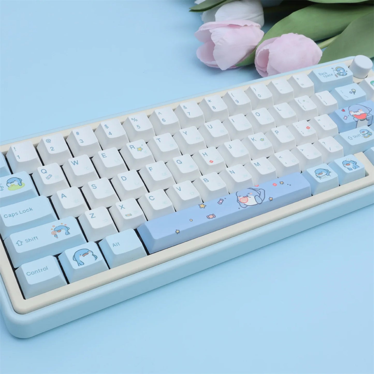 Hot Blooded Shark Theme Keycaps