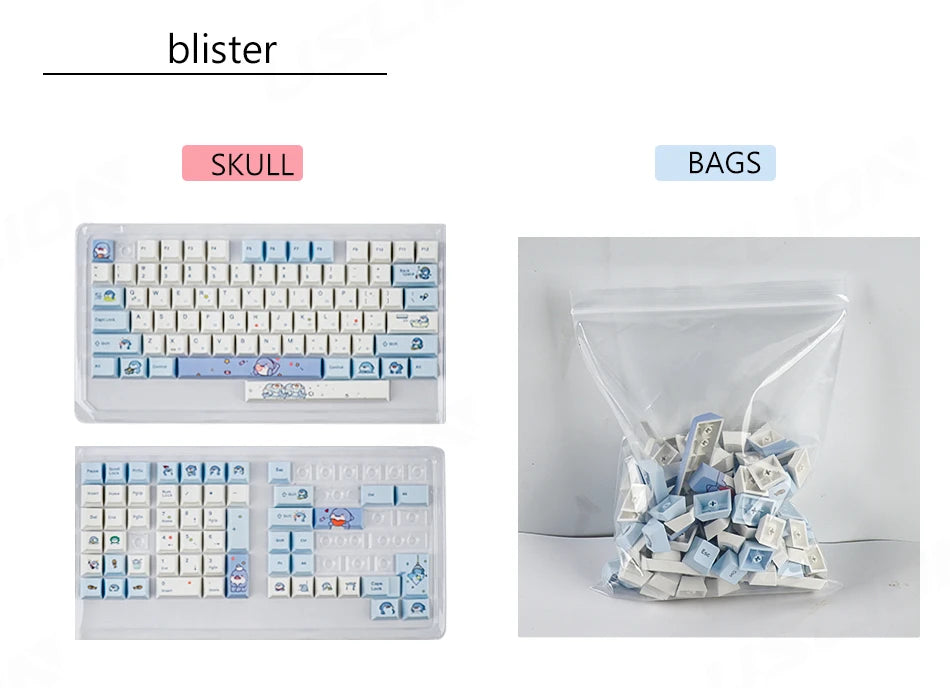 Blue Skarkbite Keycaps