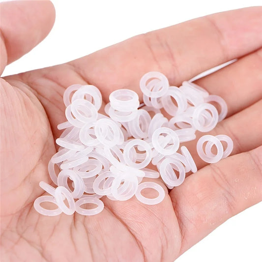 130PCS Clear Rubber O-Ring Sealing gasket Sound Dampeners