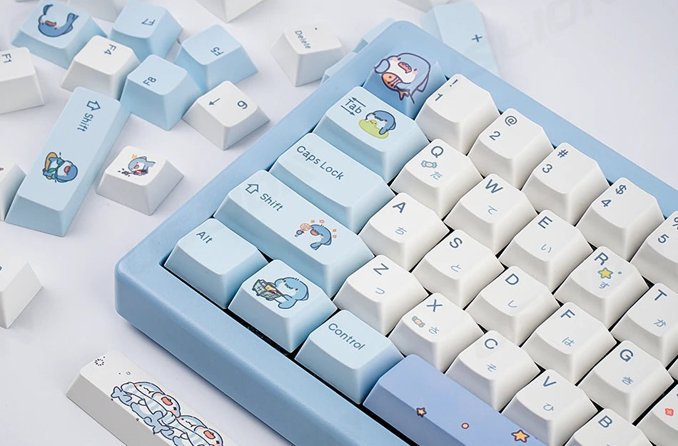 Blue Skarkbite Keycaps