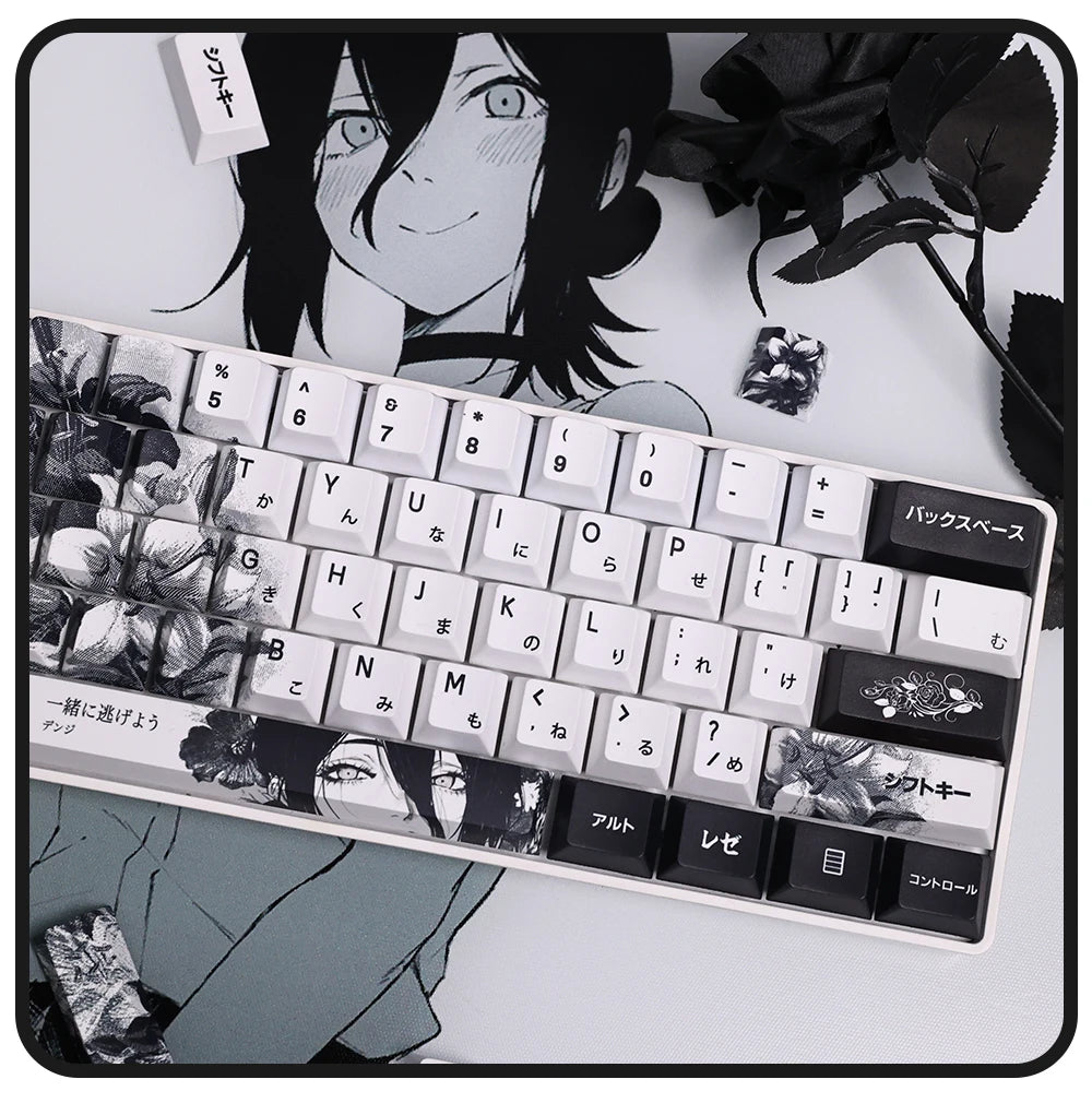 Chainsaw Man Anime Keycaps