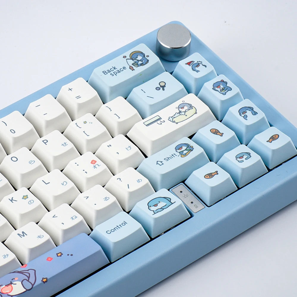 Hot Blooded Shark Theme Keycaps