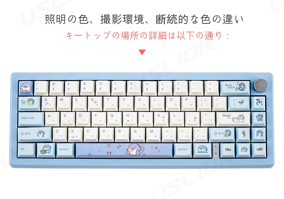 Blue Skarkbite Keycaps