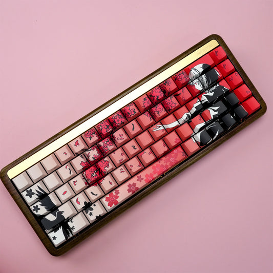 Sakura Raven Keycaps