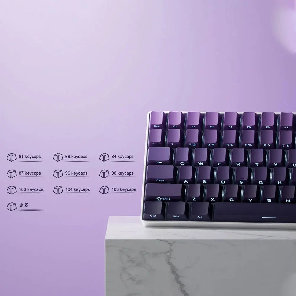Purple Gradient Keycaps