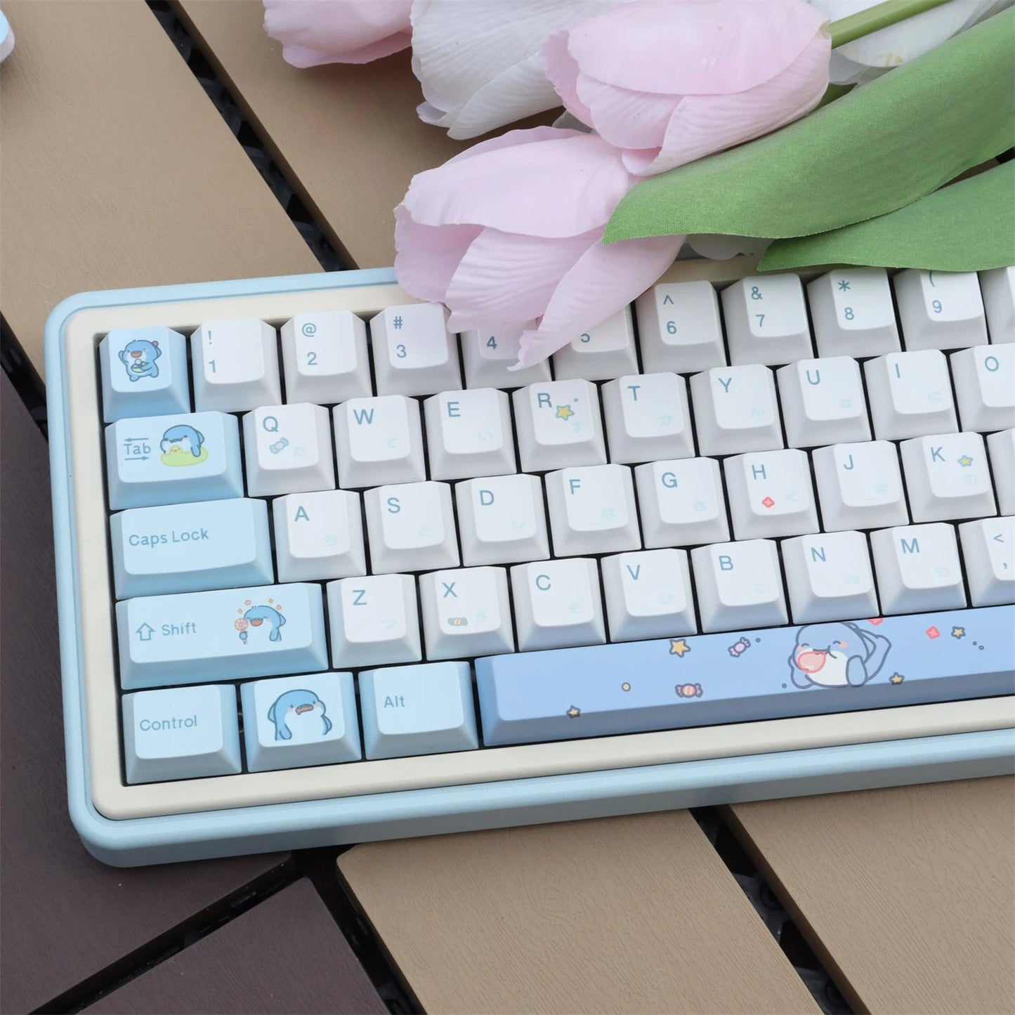 Hot Blooded Shark Theme Keycaps