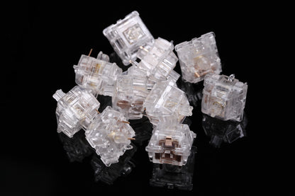 Everglide EG Aqua King V3 Water King Linear Switch 4pin 5pin RGB 55g 62g 67g mx switch for mechanical keyboard 50m clear body