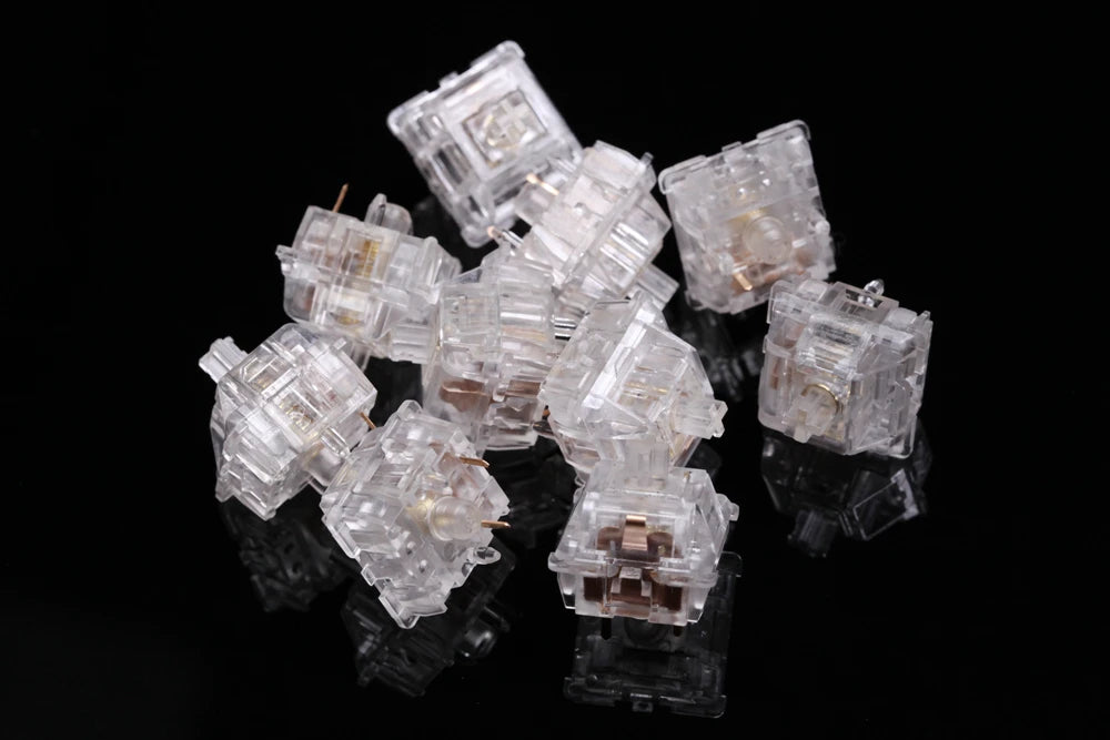 Everglide EG Aqua King V3 Water King Linear Switch 4pin 5pin RGB 55g 62g 67g mx switch for mechanical keyboard 50m clear body