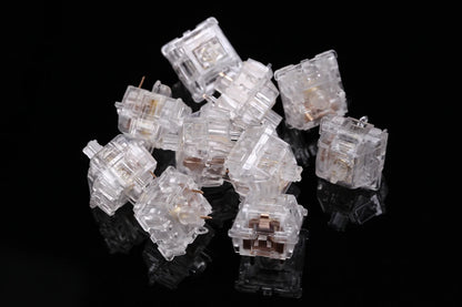 Everglide EG Aqua King V3 Water King Linear Switch 4pin 5pin RGB 55g 62g 67g mx switch for mechanical keyboard 50m clear body