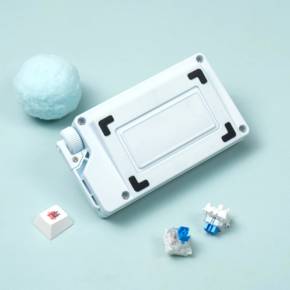 Fidget Clicker Keychain Toy Mechanical Keyboard