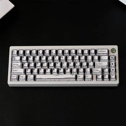 White Multi-Language Comic Keycaps