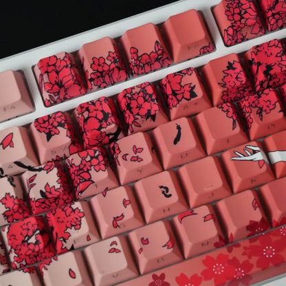 Sakura Raven Keycaps