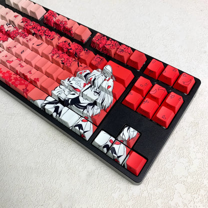 Sakura Raven Keycaps