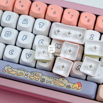 Cartoon Village Keycaps
