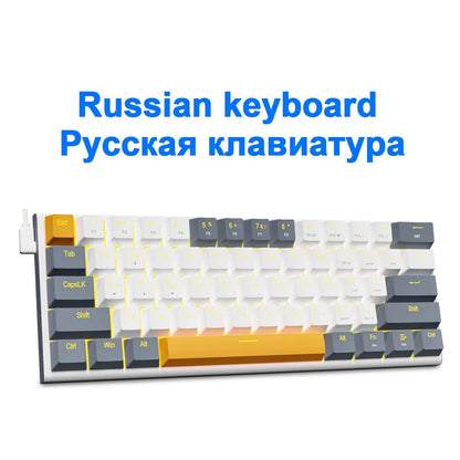 E-YOOSO Z11 USB Mechanical Gaming Wired Keyboard 61 Keys