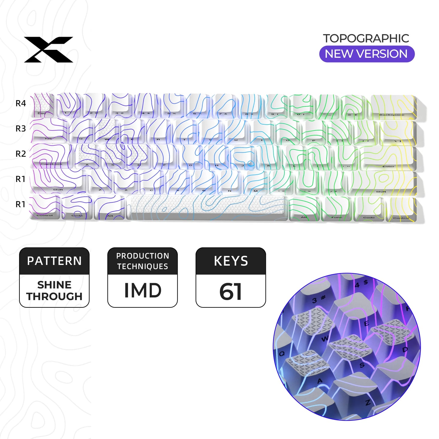Icey Cobweb Keycaps