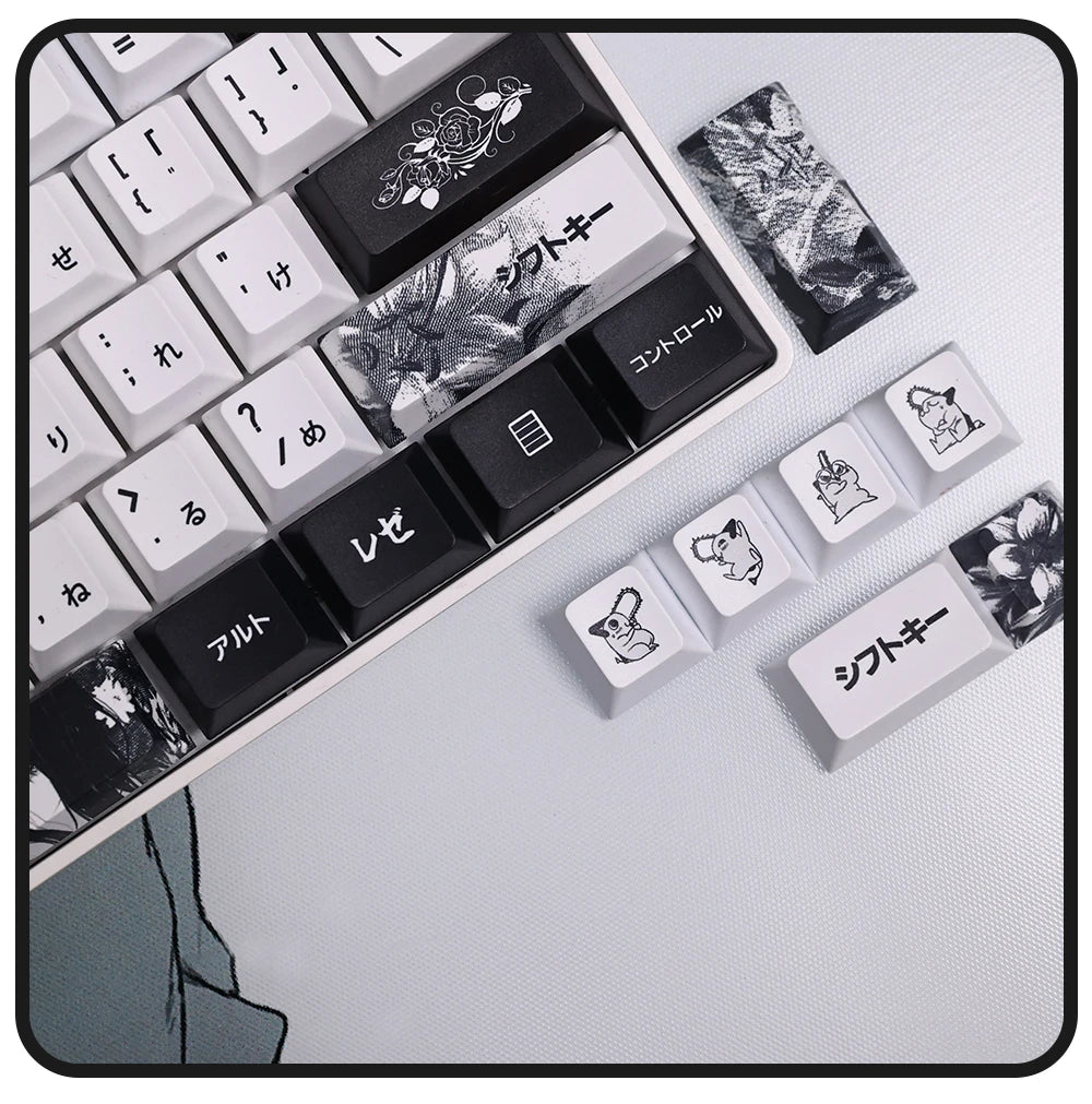Chainsaw Man Anime Keycaps
