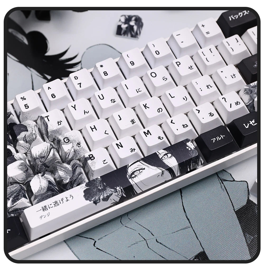 Chainsaw Man Anime Keycaps