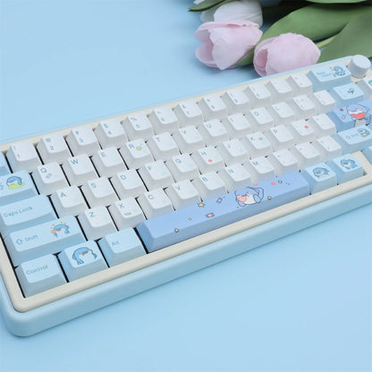 Hot Blooded Shark Theme Keycaps