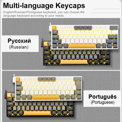 E-YOOSO Z11 USB Mechanical Gaming Wired Keyboard 61 Keys