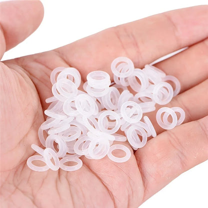 130PCS Clear Rubber O-Ring Sealing gasket Sound Dampeners