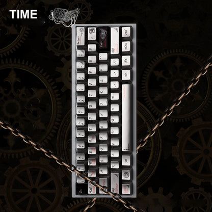 Metal Feel PBT Keycaps Top Print