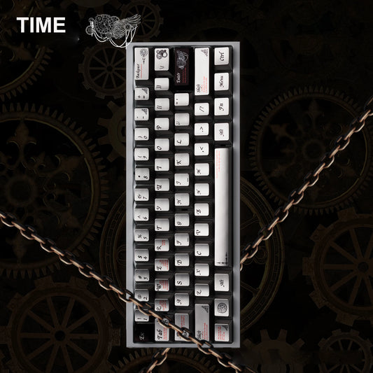 Metal Feel PBT Keycaps Top Print