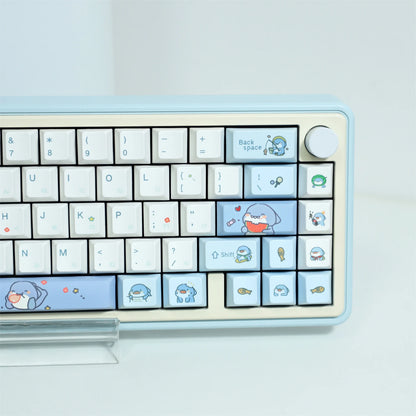 Hot Blooded Shark Theme Keycaps