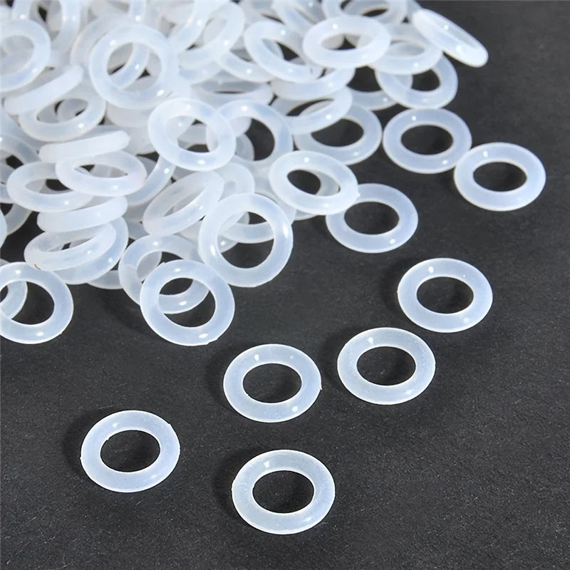 130PCS Clear Rubber O-Ring Sealing gasket Sound Dampeners