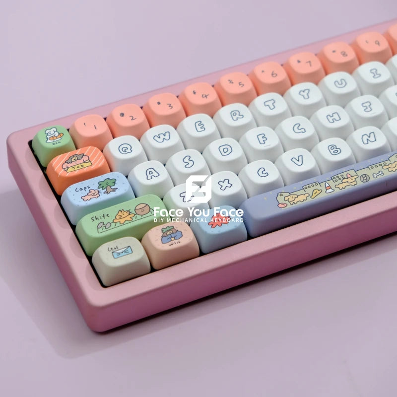 Cartoon Village Keycaps