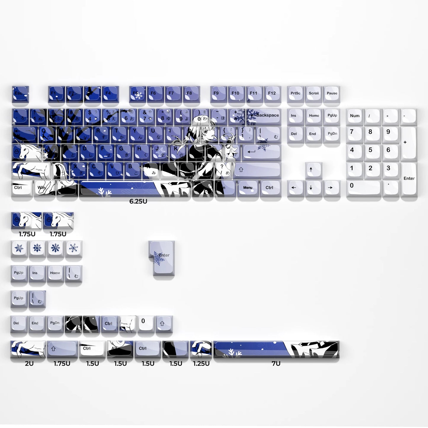 Sakura Raven Keycaps