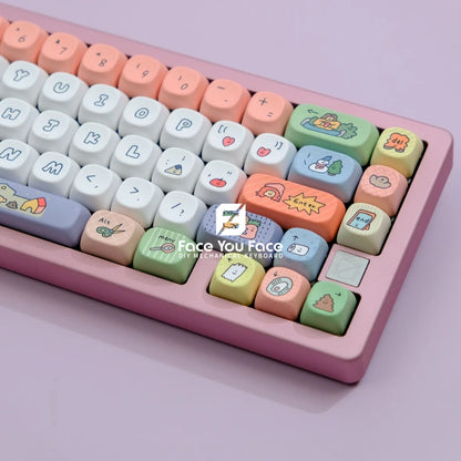 Cartoon Village Keycaps