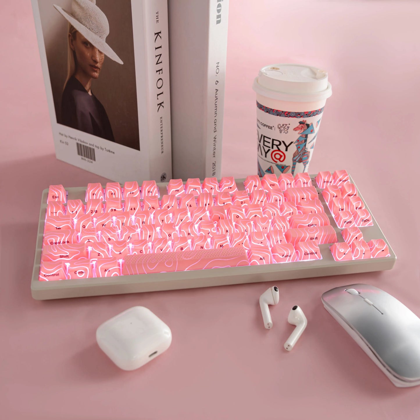Icey Cobweb Keycaps