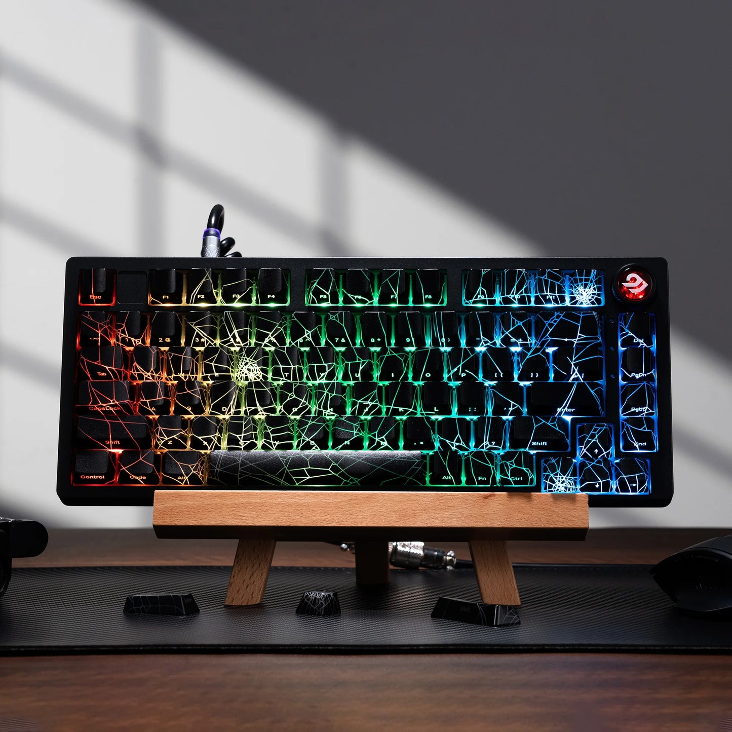 Icey Cobweb Keycaps