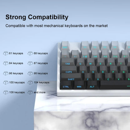 Double Shot Grey Keycap Set