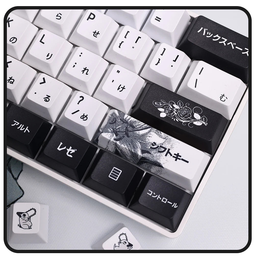 Chainsaw Man Anime Keycaps