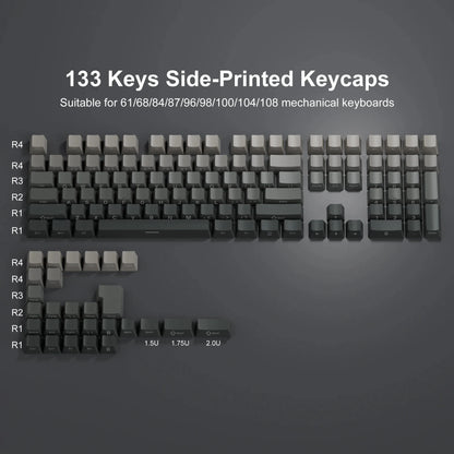 Double Shot Grey Keycap Set
