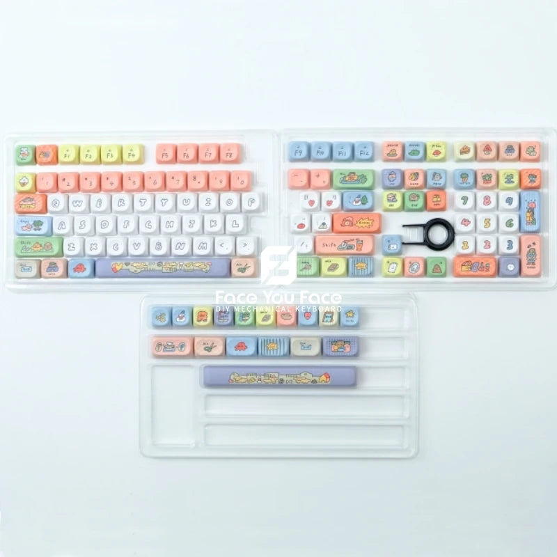 Cartoon Village Keycaps