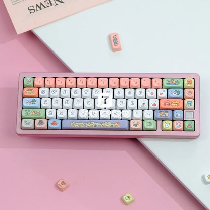 Cartoon Village Keycaps