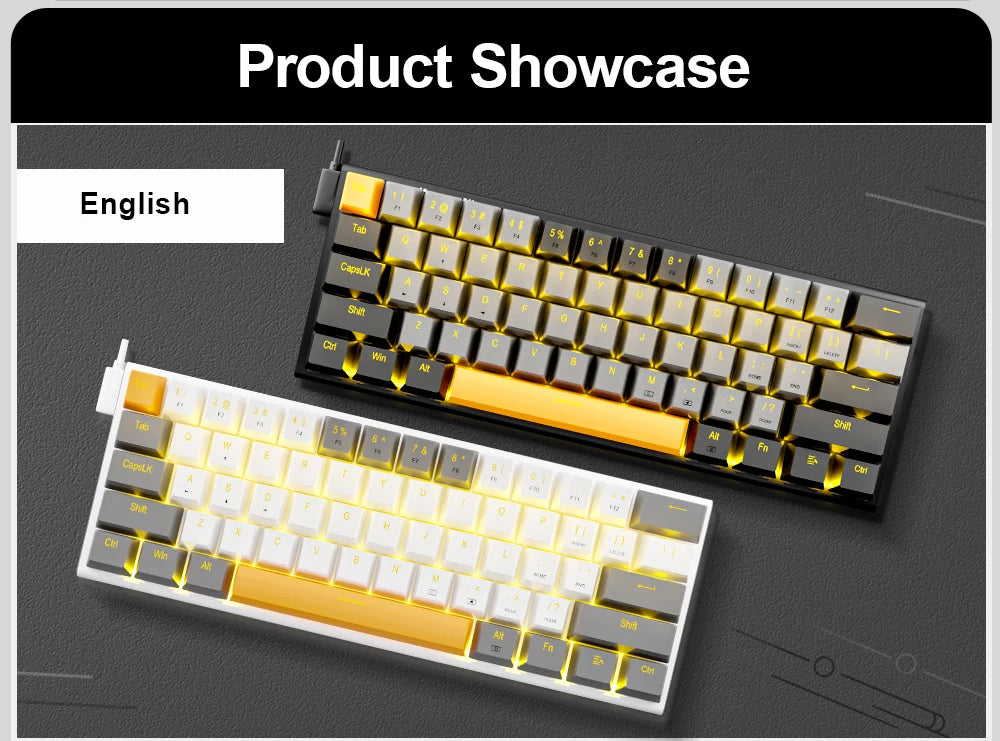 E-YOOSO Z11 USB Mechanical Gaming Wired Keyboard 61 Keys