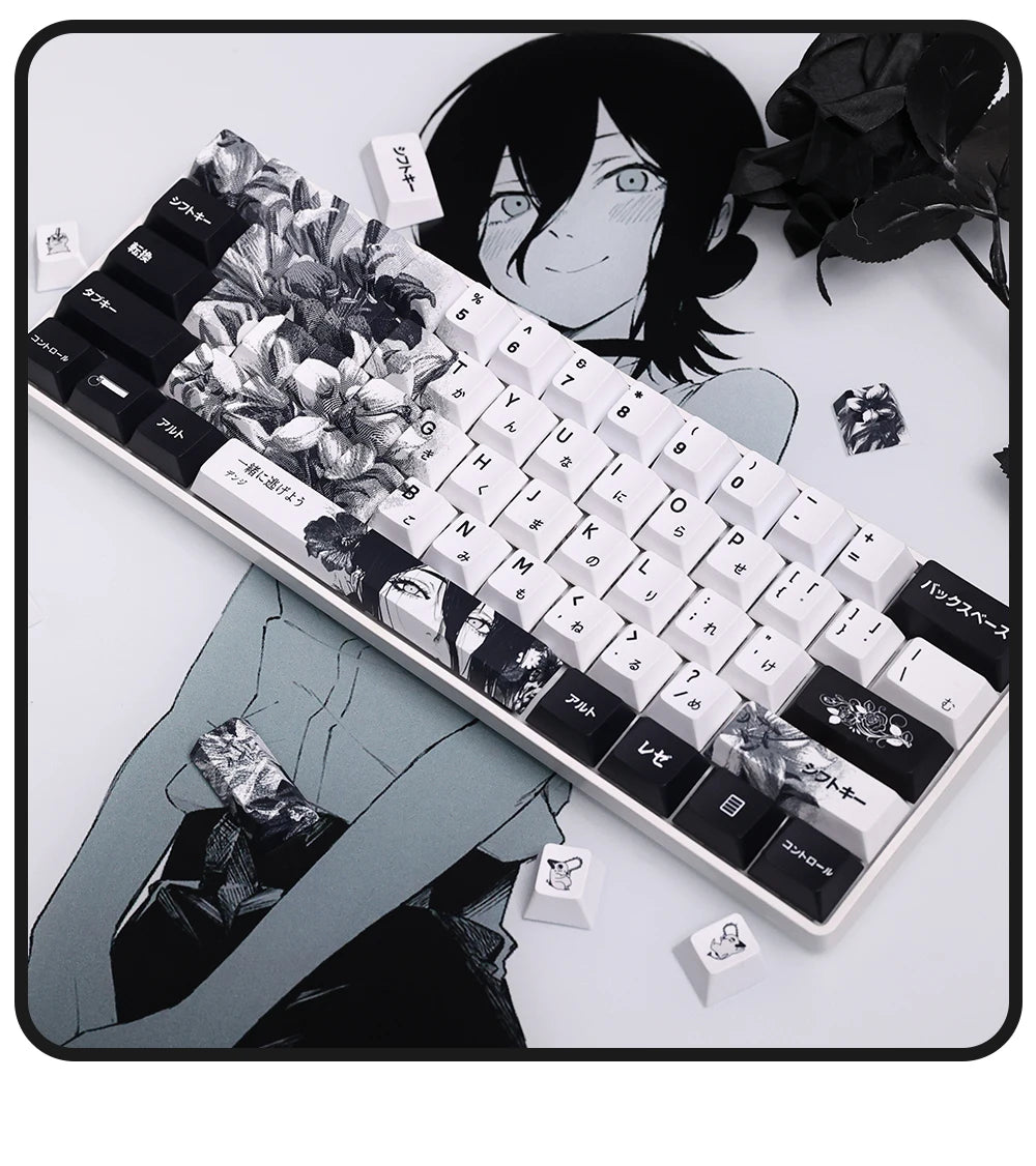 Chainsaw Man Anime Keycaps