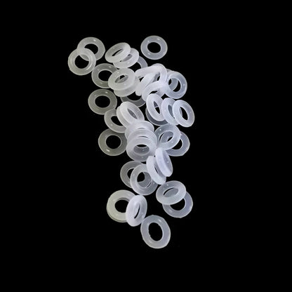 130PCS Clear Rubber O-Ring Sealing gasket Sound Dampeners