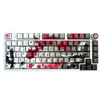 Sakura Raven Keycaps