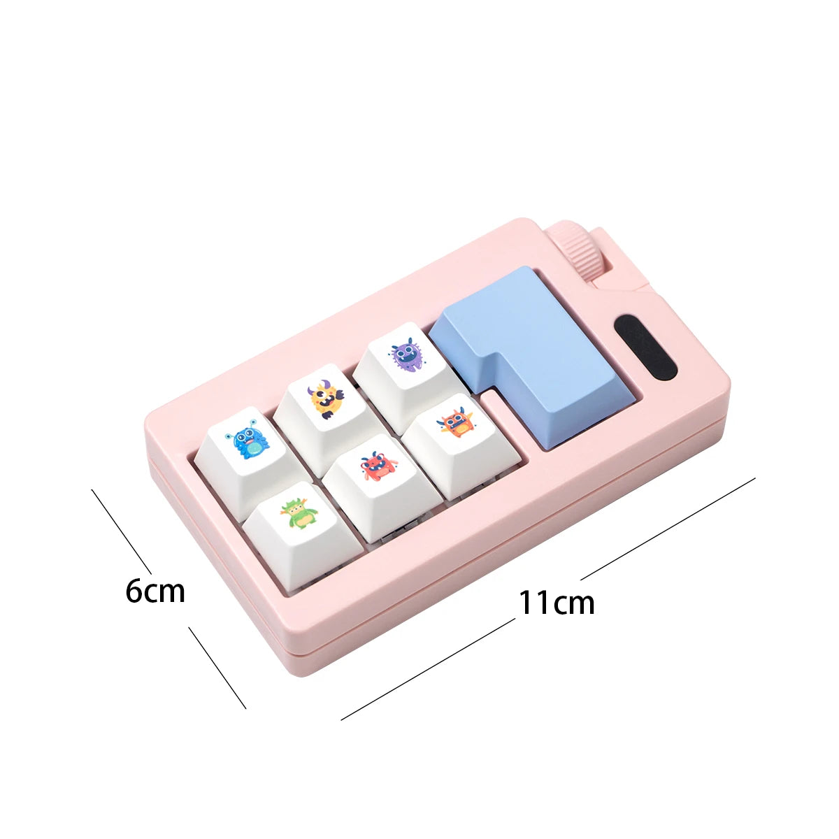 Fidget Clicker Keychain Toy Mechanical Keyboard