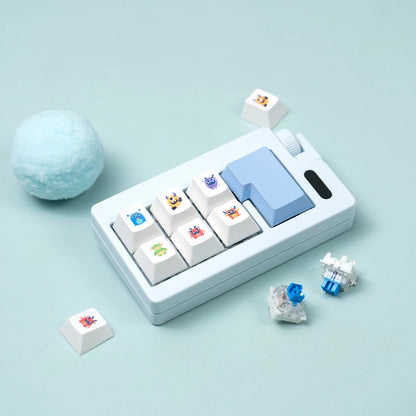 Fidget Clicker Keychain Toy Mechanical Keyboard