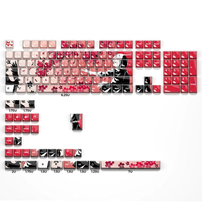 Sakura Raven Keycaps